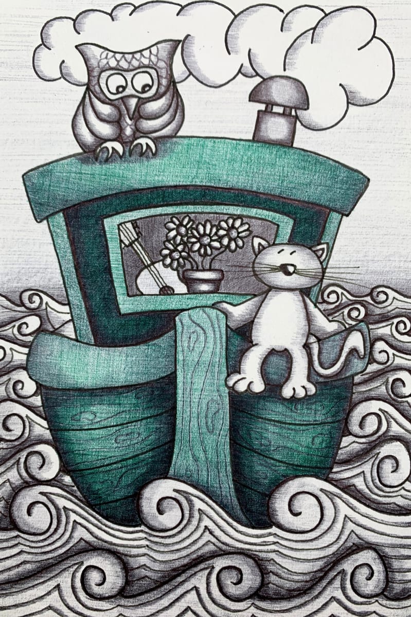 THE BEAUTIFUL PEA GREEN BOAT by Emma Smyth  Image: The Beautiful Pea Green Boat by Emma Smyth