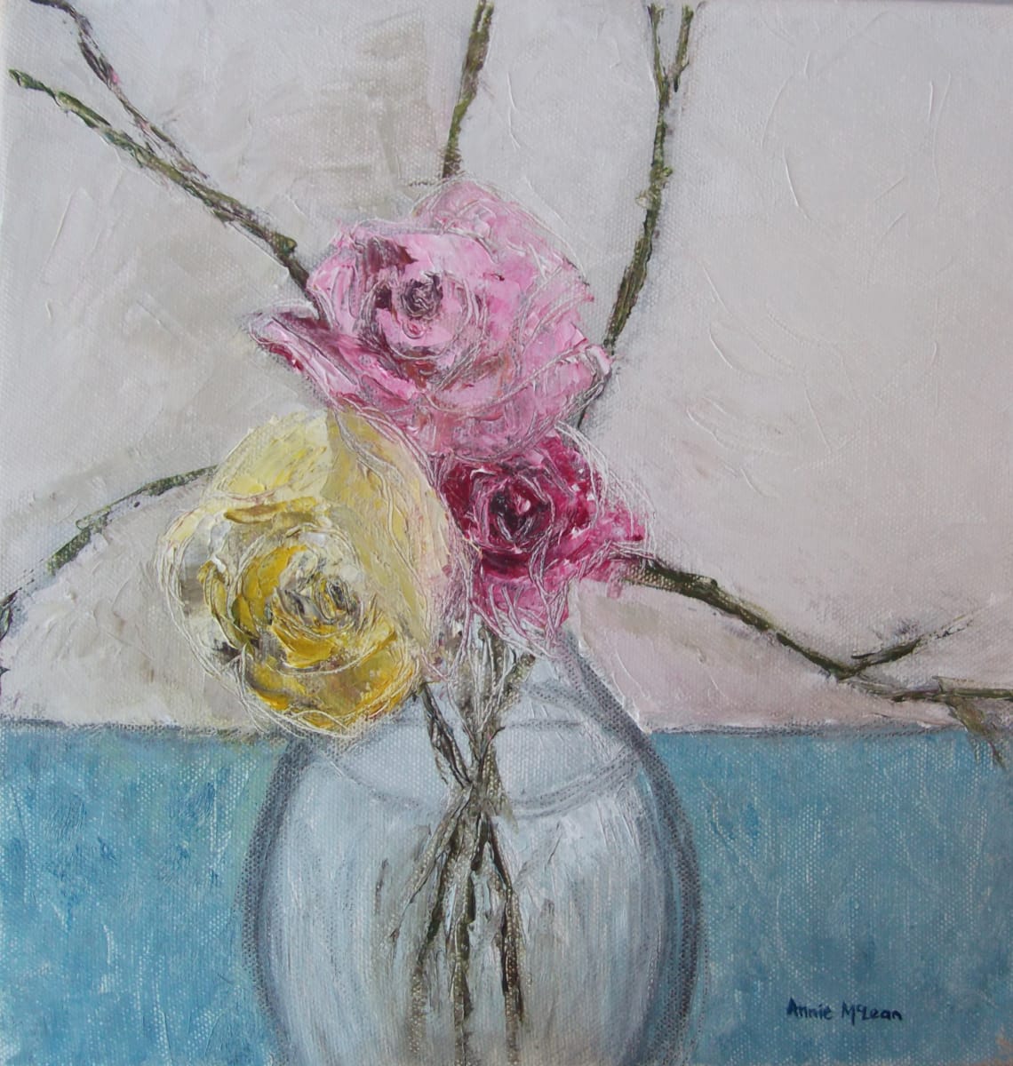 Roses From Granny's Cottage by Annie McLean  Image: ROSES FROM GRANNY'S COTTAGE by Annie McLean
