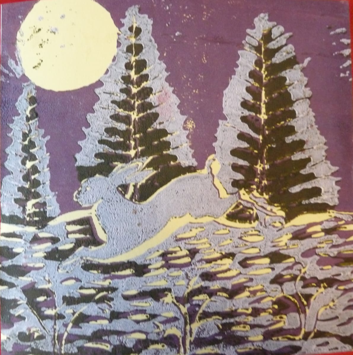 Winter Hare Limited edition original artwork cards by Pudding Lane by