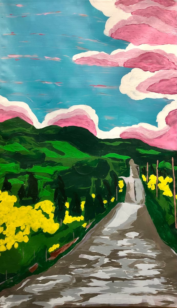 Buttercup Sunset on the Common Road by Bette Ann Libby 