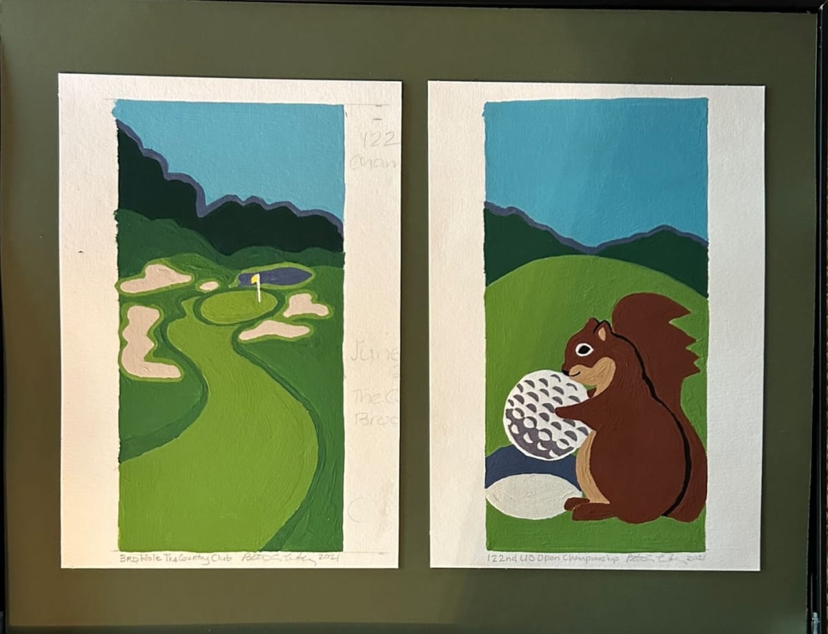 3rd Hole at The Country Club & TCC Squirrel by Bette Ann Libby 