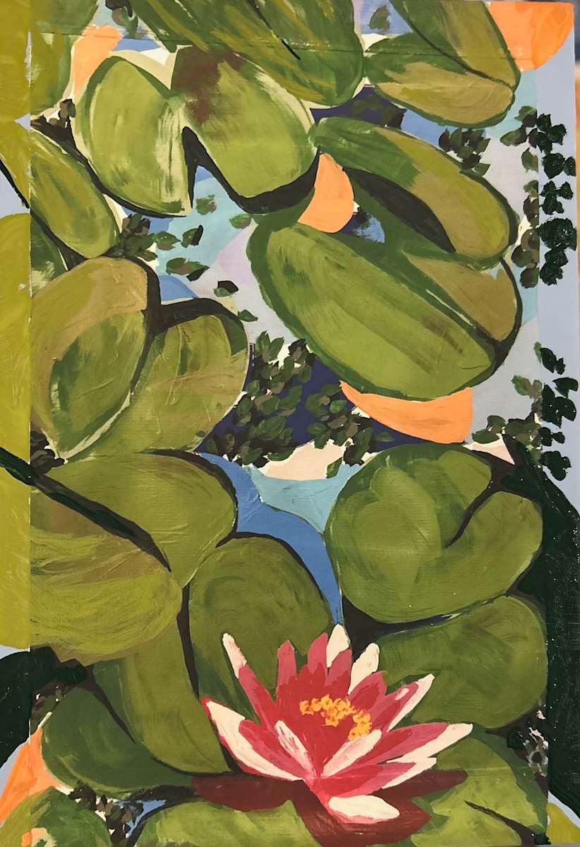 Water Lilies painted print by Bette Ann Libby 