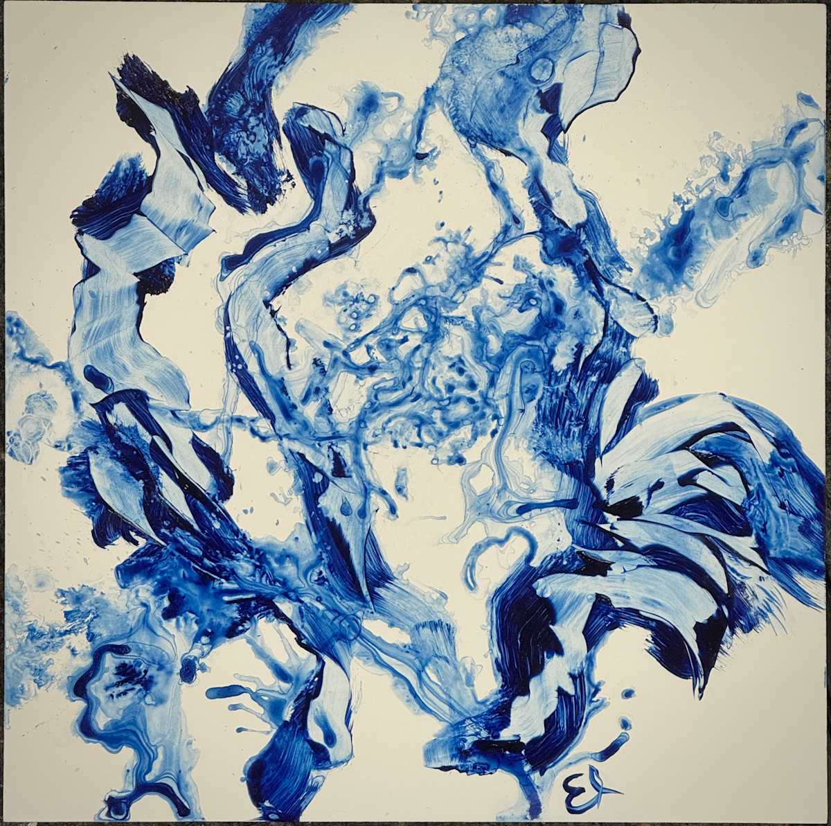 Gladness (In Anthraquinone Blue) by Ellen Hathaway 
