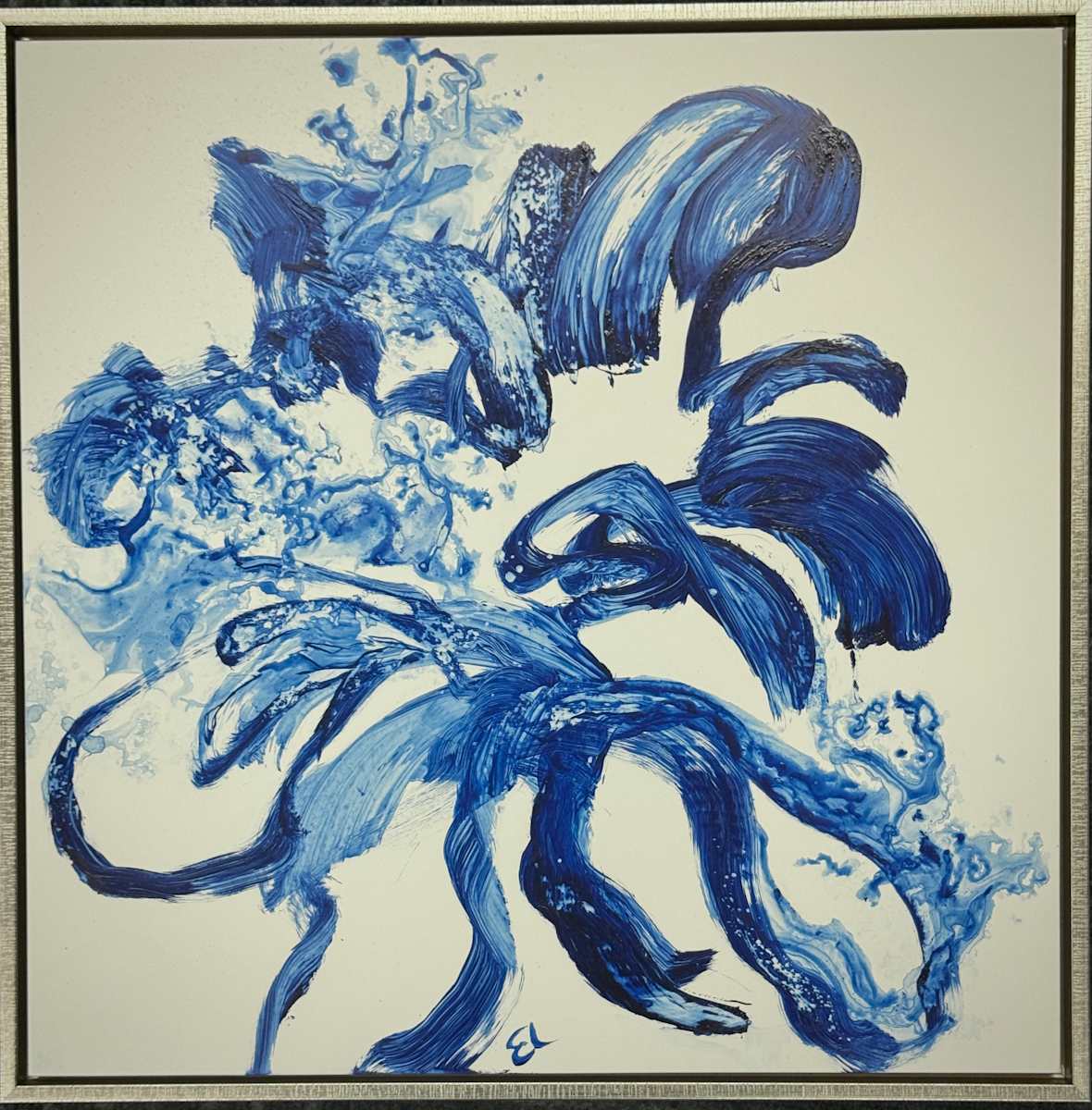 When The Spirit Moves (In Anthraquinone Blue) by Ellen Hathaway 