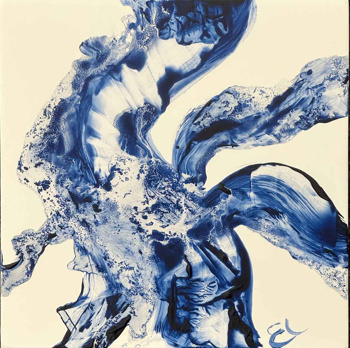 Unfolding Life (in Ultramarine Deep) by Ellen Hathaway 