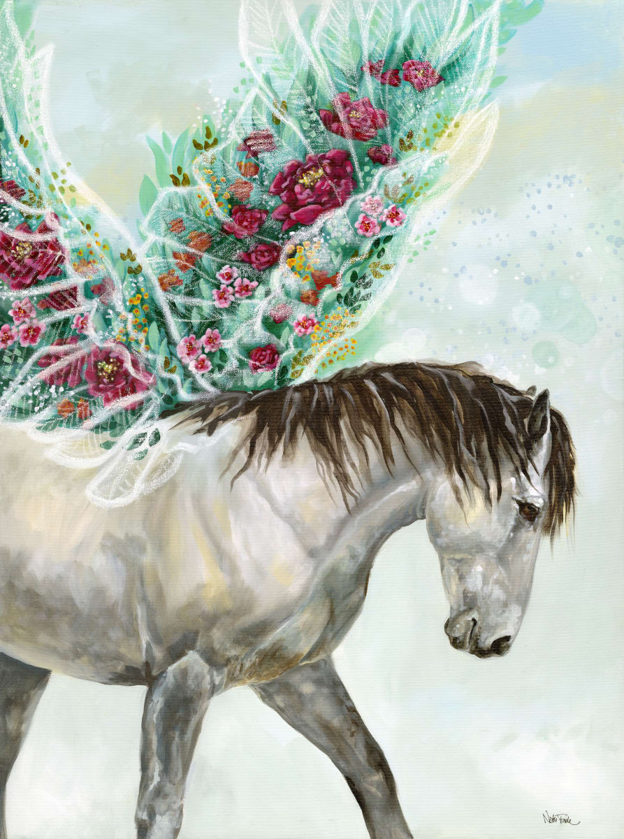 Guardian by Nicki Forde-Ficocelli  Image: Guardian: 30x40 acrylic and oil pastel on gallery wrapped canvas