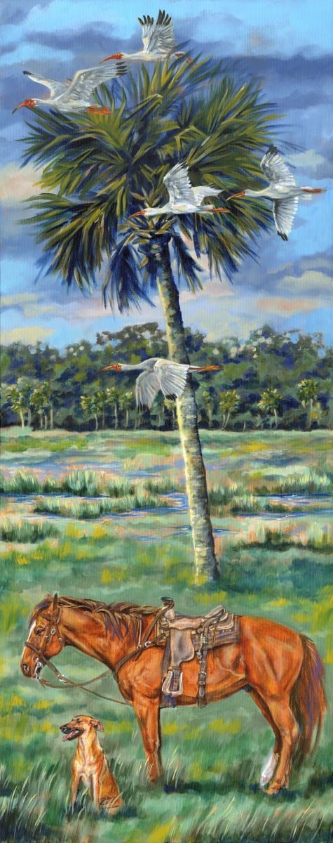 Old Florida by Nicki Forde-Ficocelli  Image: 16x40 Acrylic on canvas