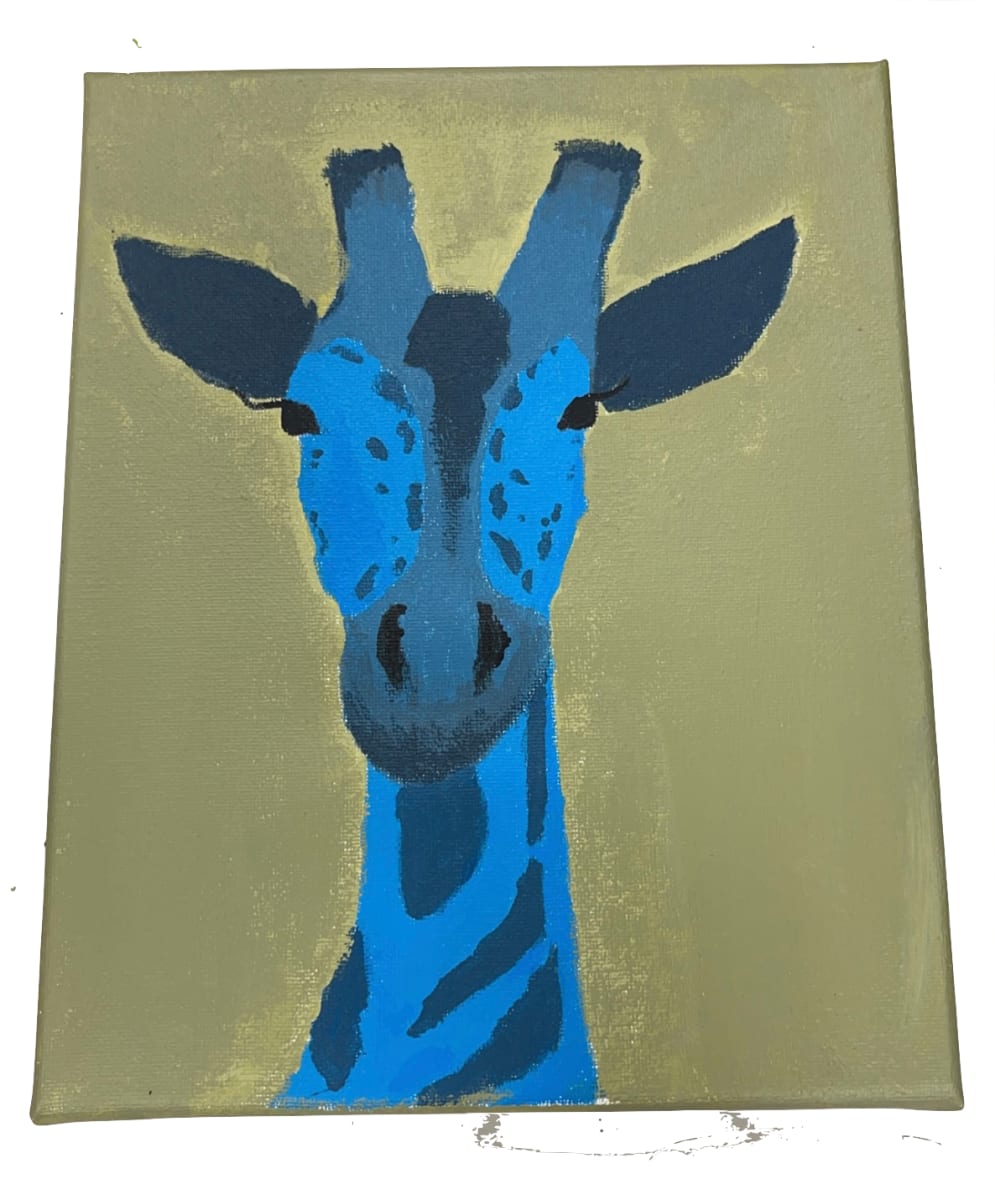 Blue Giraffe by Art II 