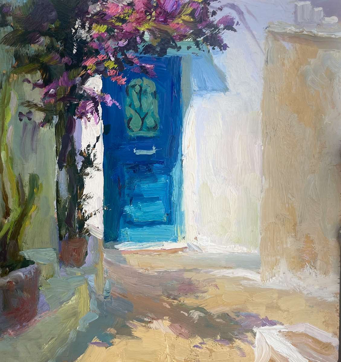 Serifos Door by Leon Holmes 