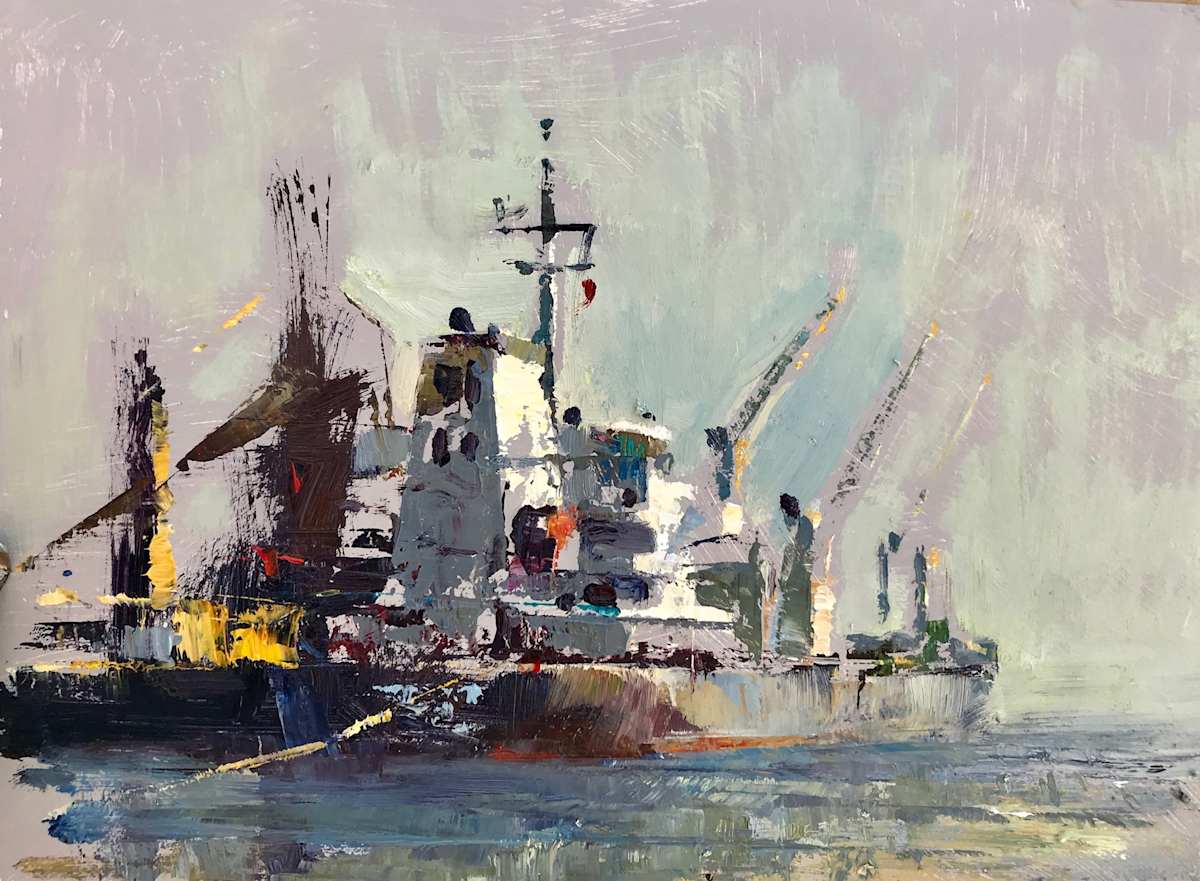 Ship Impression by Leon Holmes 