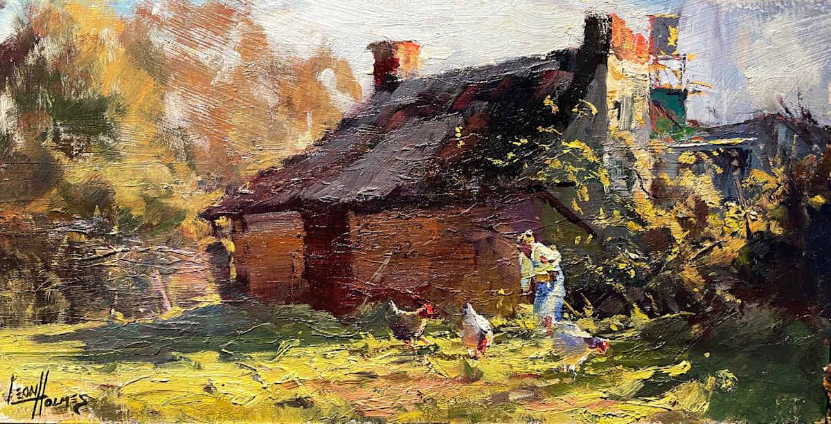 Feeding The Chickens 