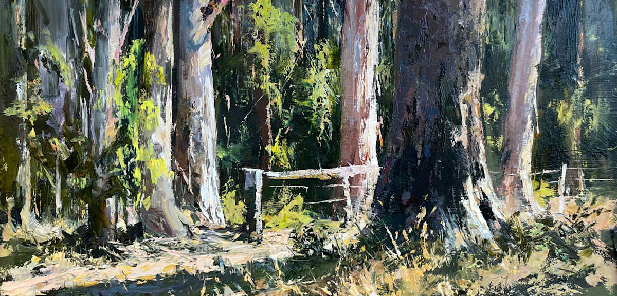Red Gum In The Karri by Leon Holmes 