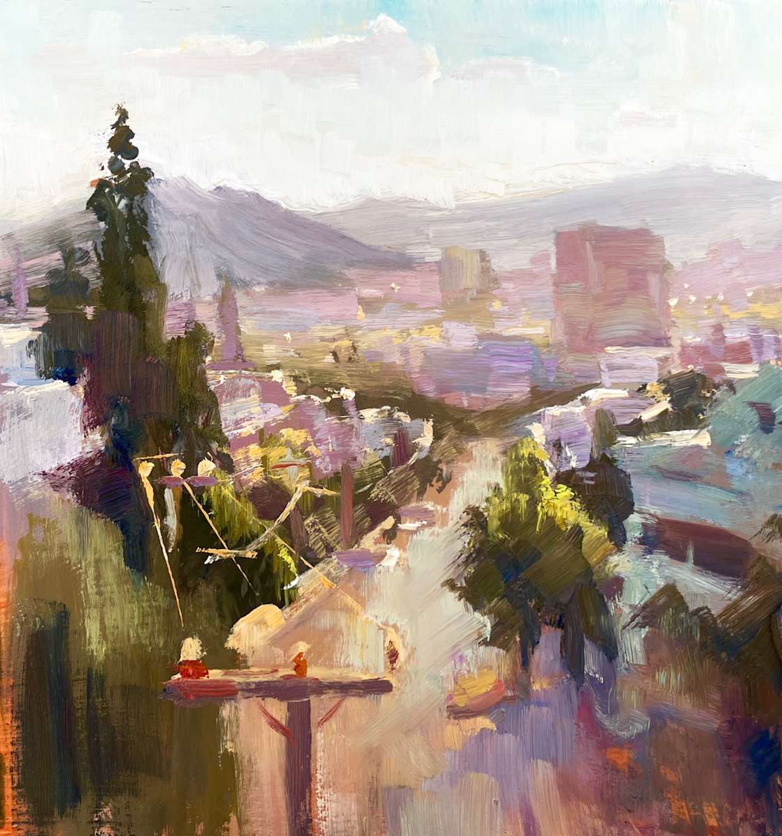 Rooftop Reflections by Leon Holmes 