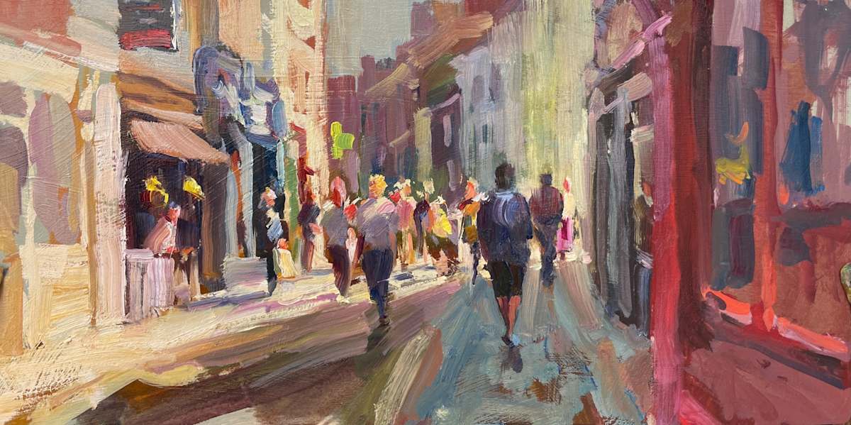 People Watching by Leon Holmes 