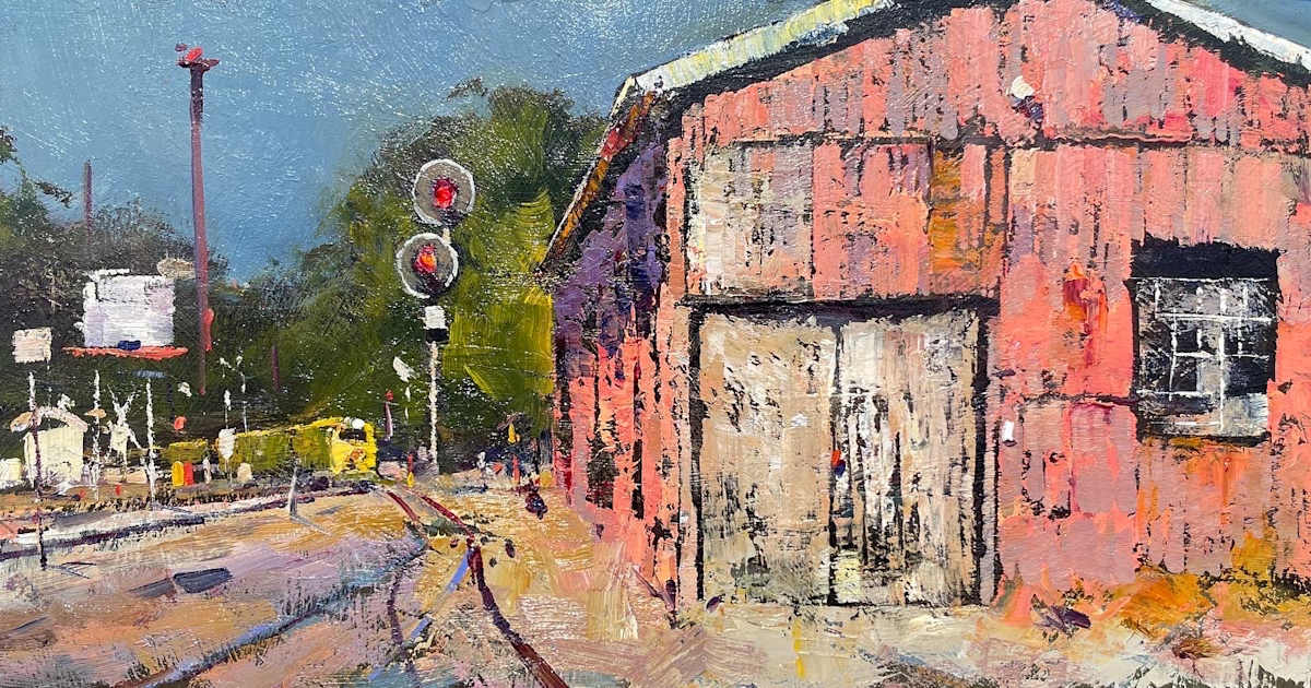 Pinjarra Railway by Leon Holmes 