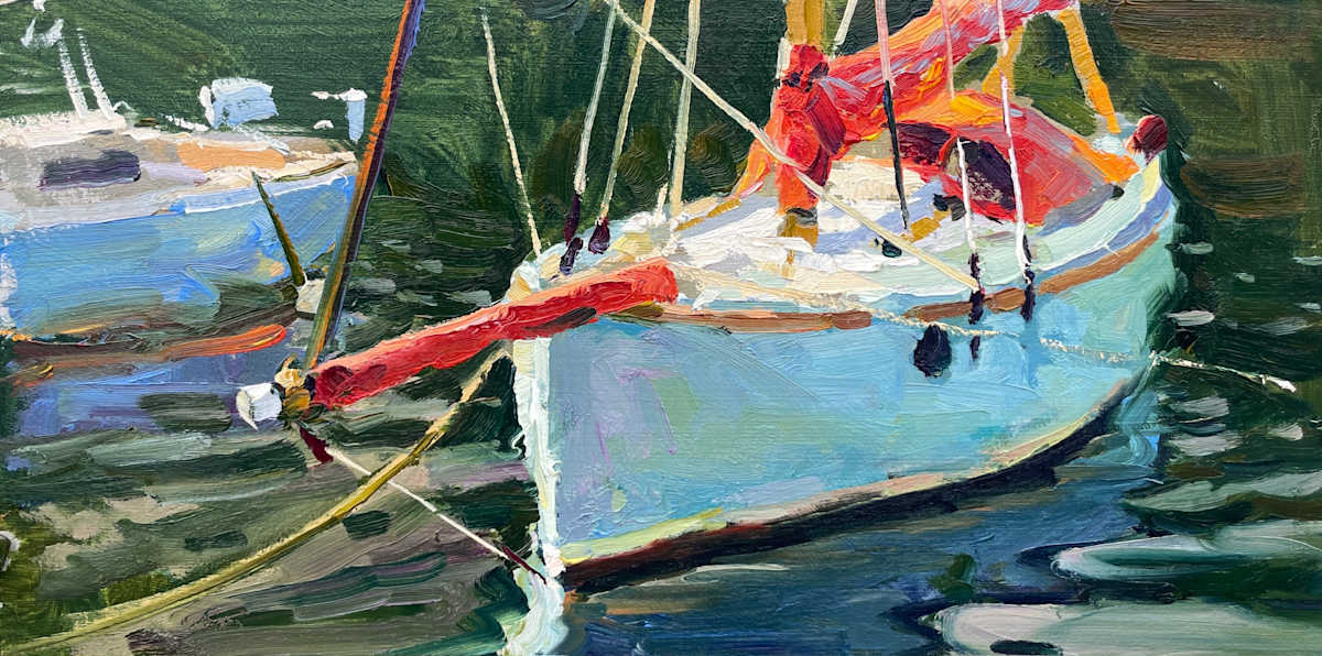 River Mooring by Leon Holmes, Image 1.