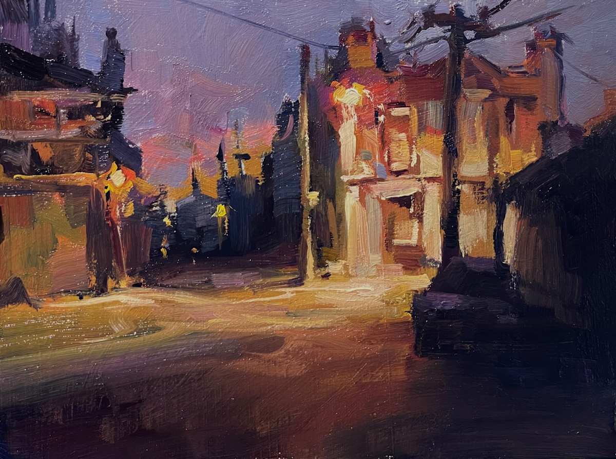 Corner Lights by Leon Holmes 