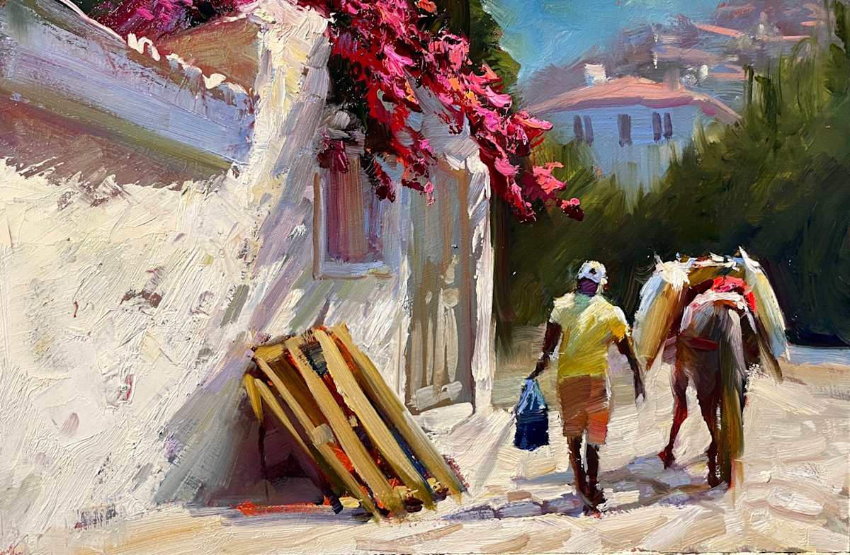 Grocery Shopping by Leon Holmes 