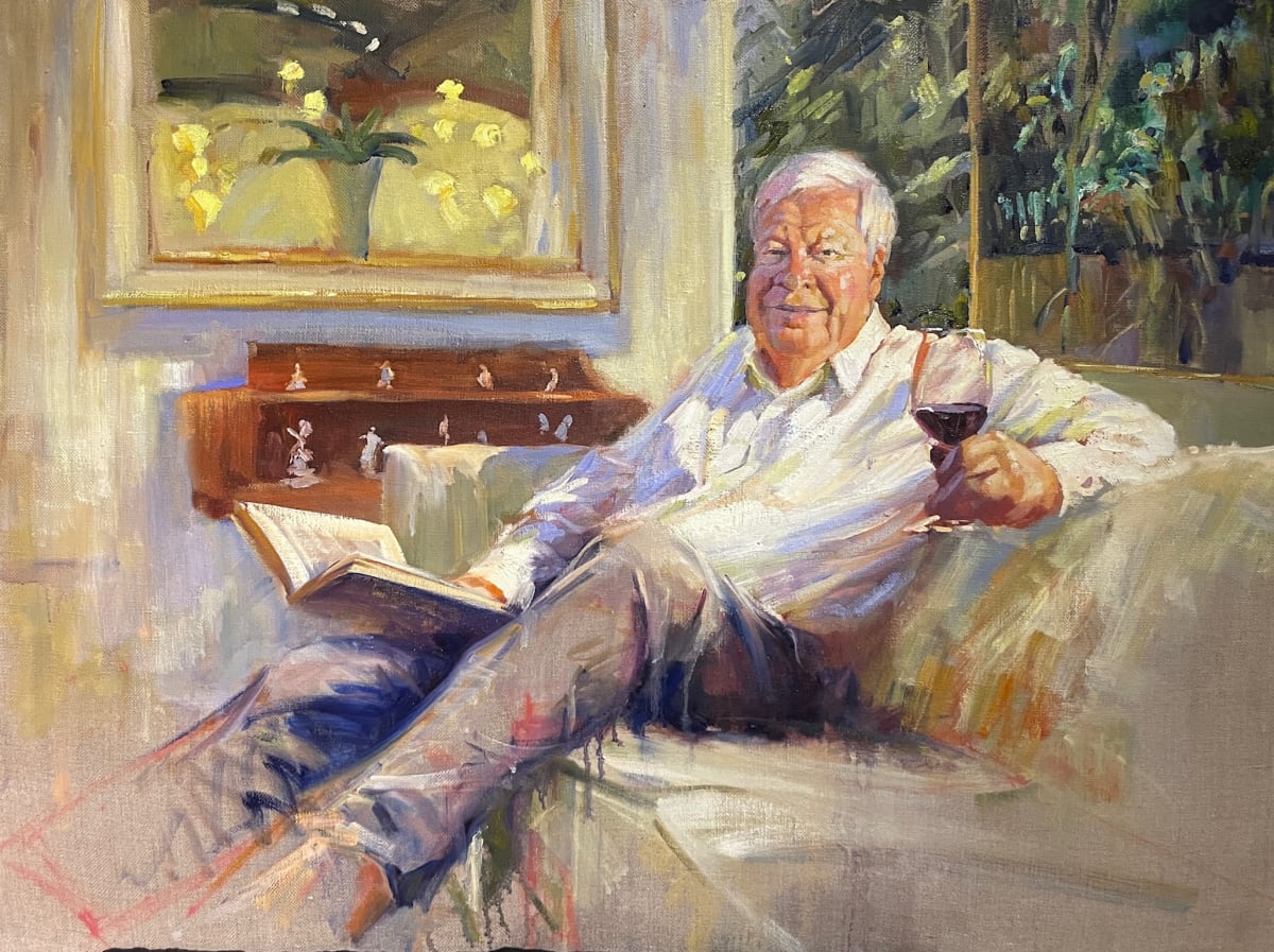 Chris and Wine by Leon Holmes, Image 1.
