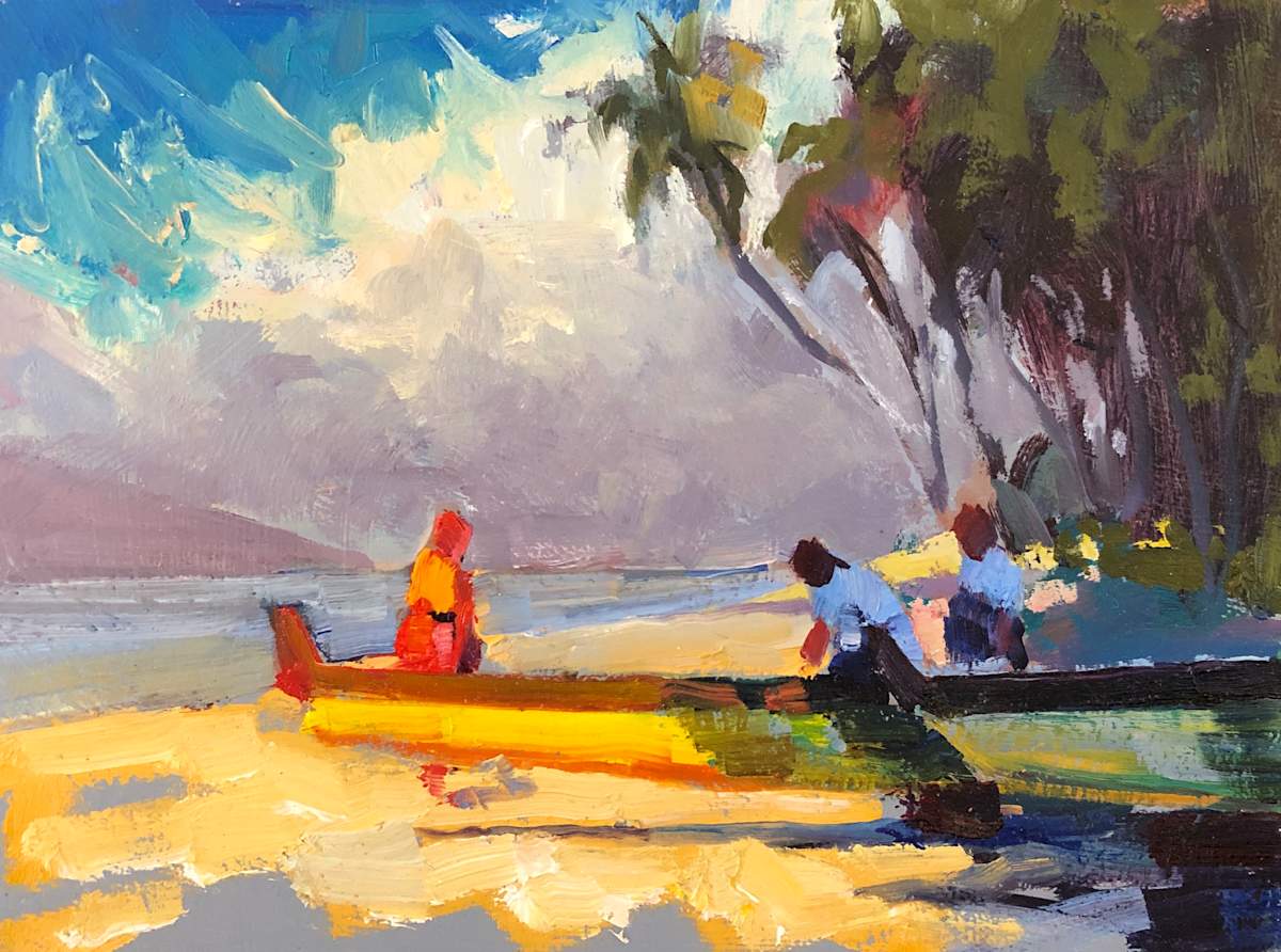 Man In The Boat Study 