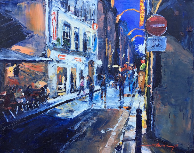 Dusk in Paris by Sharon Rusch Shaver 