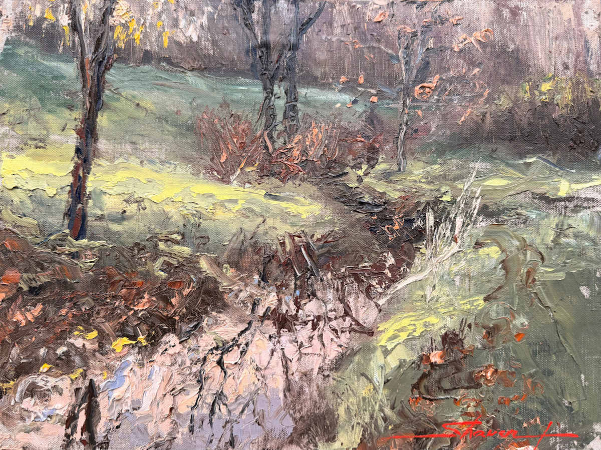 Plein Spring Reflections by Sharon Rusch Shaver, Image 1.