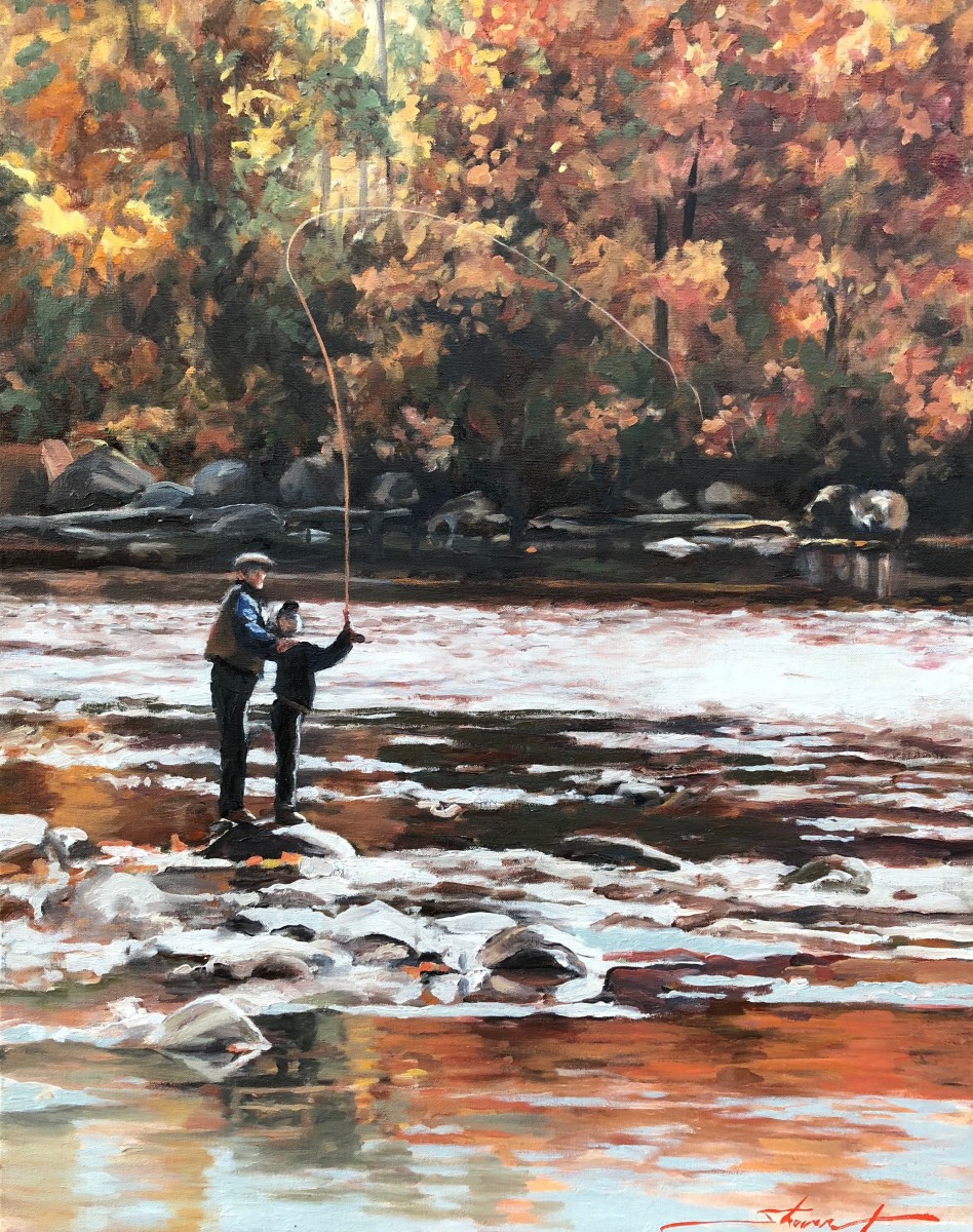 Fly Fishing by Sharon Rusch Shaver 