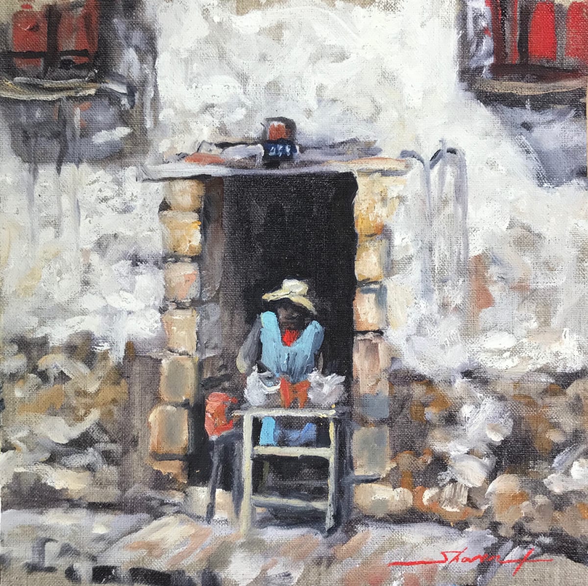Everyday Plein Cuzco by Sharon Rusch Shaver, Image 1.