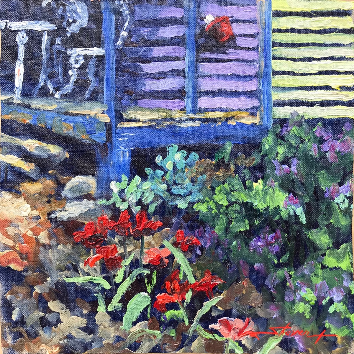 Corner Tulips by Sharon Rusch Shaver 