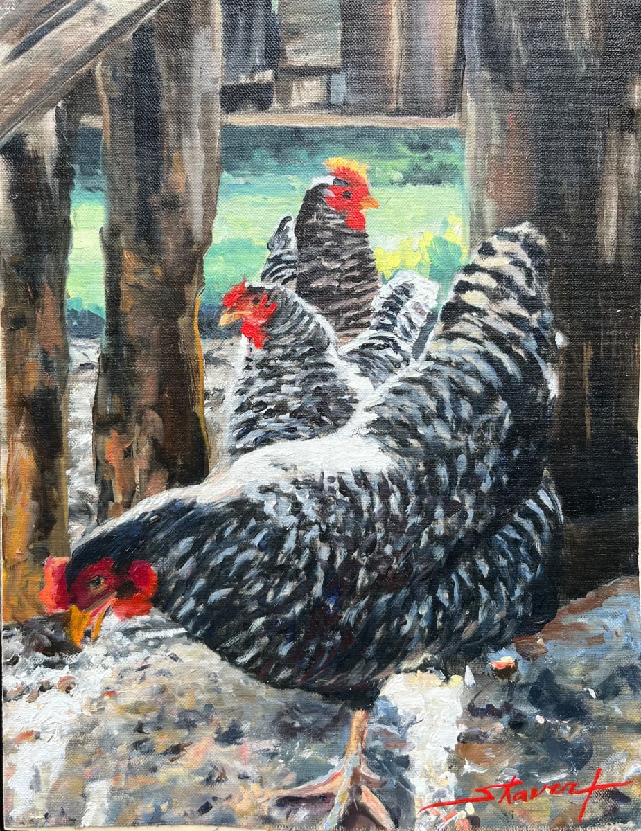 Hens by Sharon Rusch Shaver 