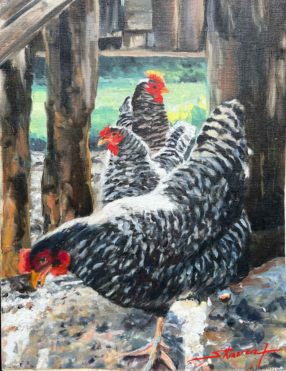 Hens by Sharon Rusch Shaver, Image 1.
