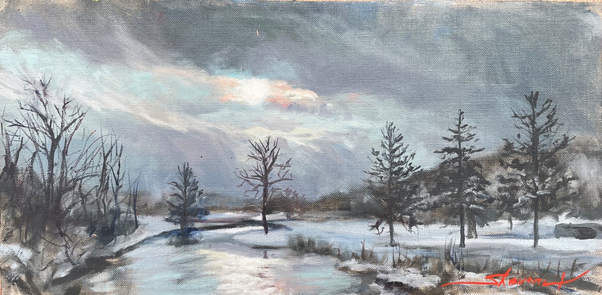 Early Winter Sketch by Sharon Rusch Shaver 