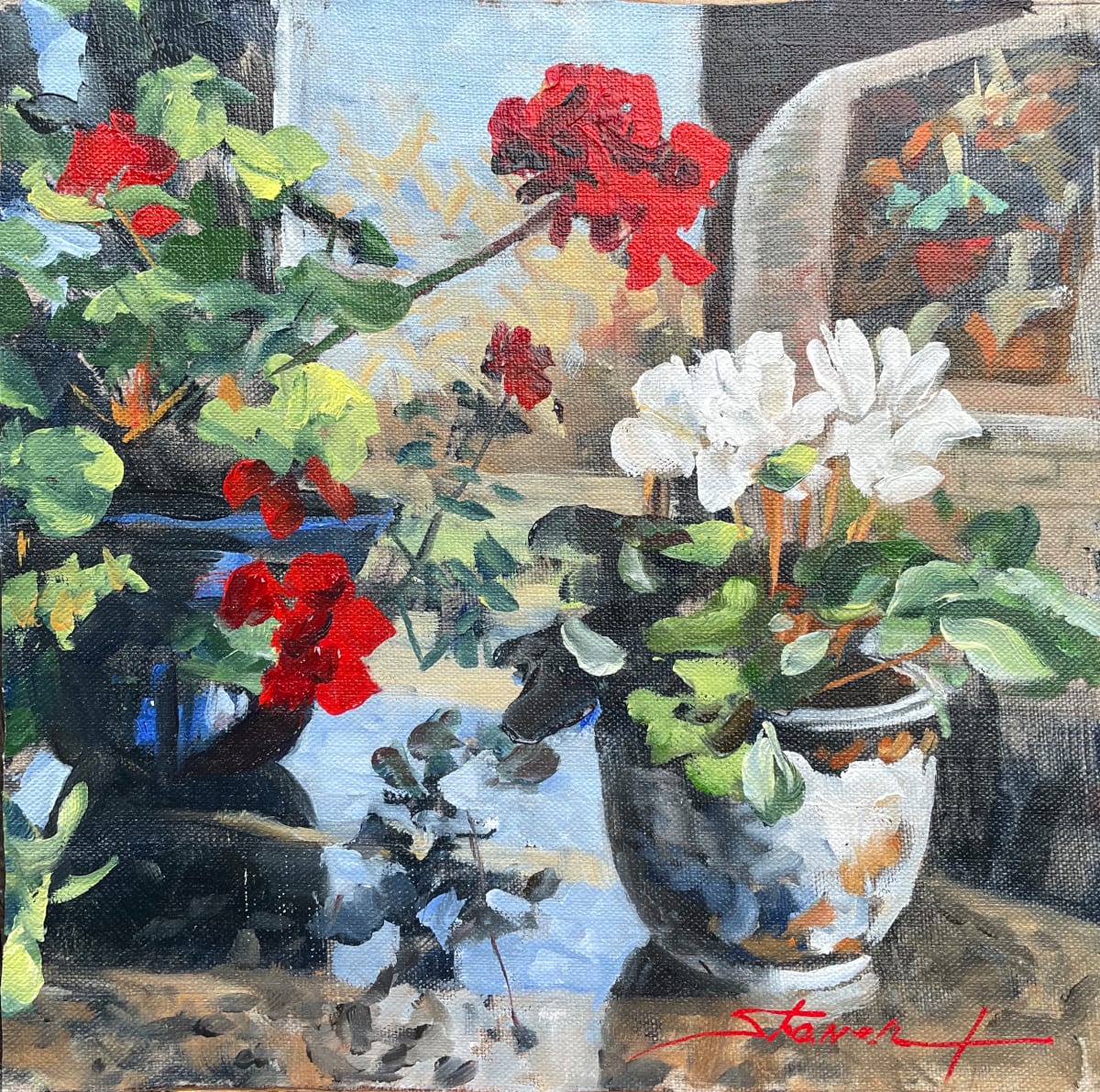 Winter Blooms Sketch by Sharon Rusch Shaver, Image 1.