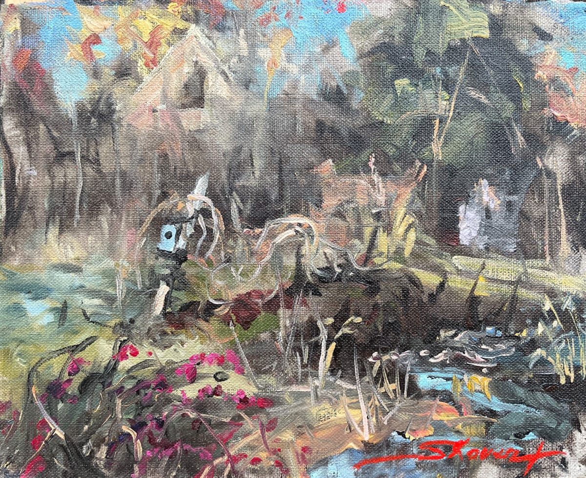 Plein Creekside by Sharon Rusch Shaver 