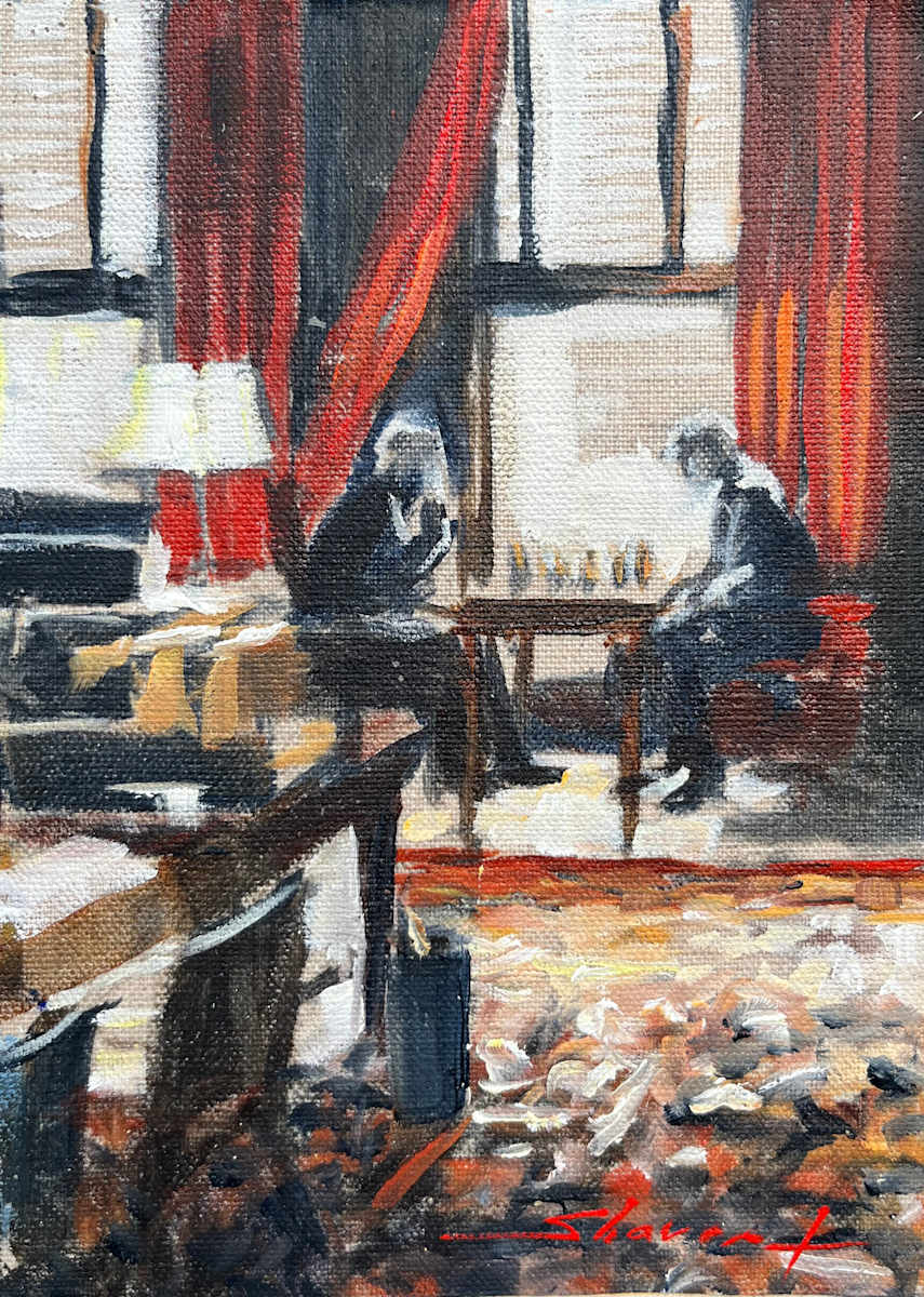 Chess (Sketch) by Sharon Rusch Shaver, Image 2.