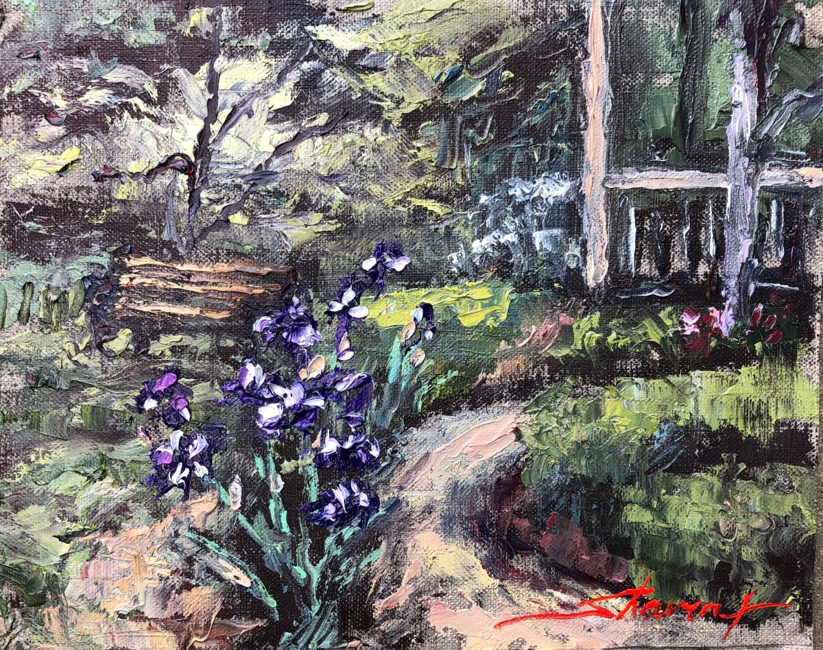 Plein Garden Iris by Sharon Rusch Shaver, Image 1.