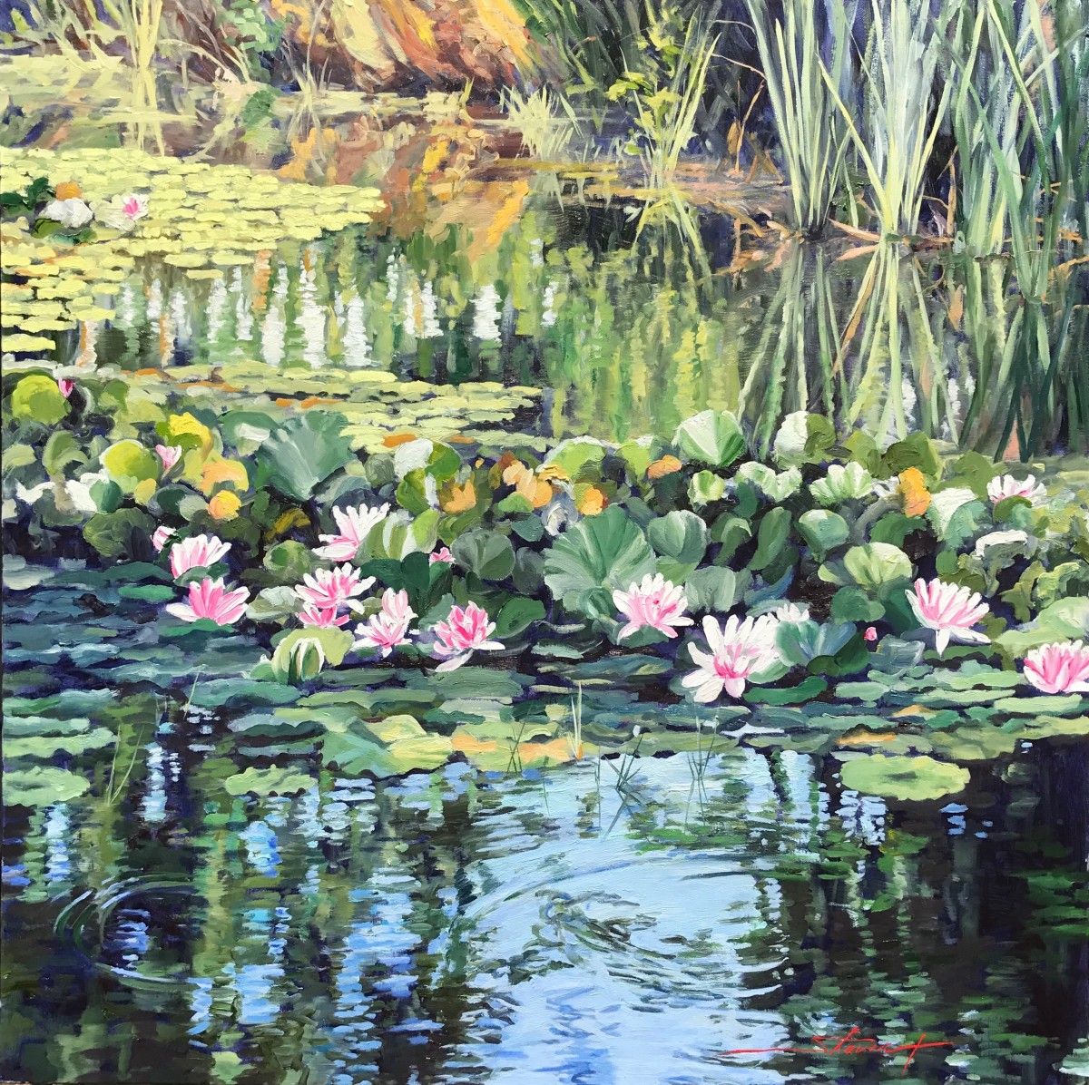 Water Lillies by Sharon Rusch Shaver 