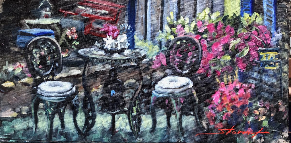 Plein Sharon's Garden by Sharon Rusch Shaver, Image 1.
