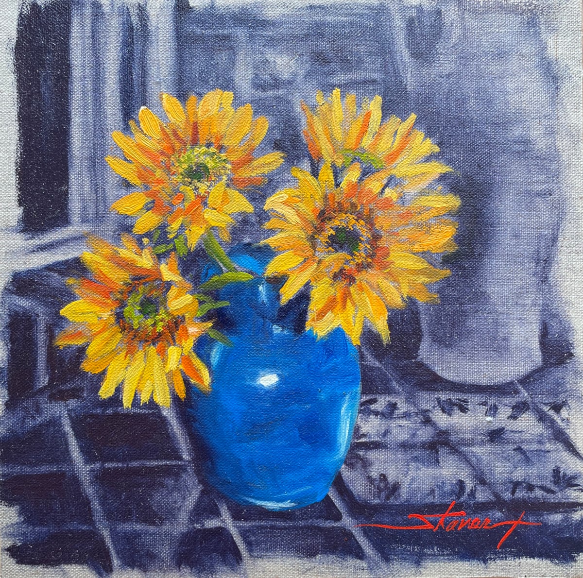 Plein Sunny Happy by Sharon Rusch Shaver 