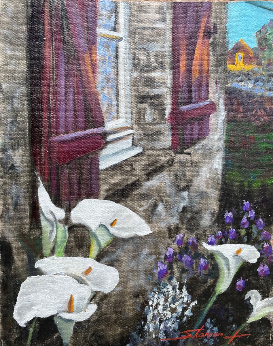 Lilies in France by Sharon Rusch Shaver 
