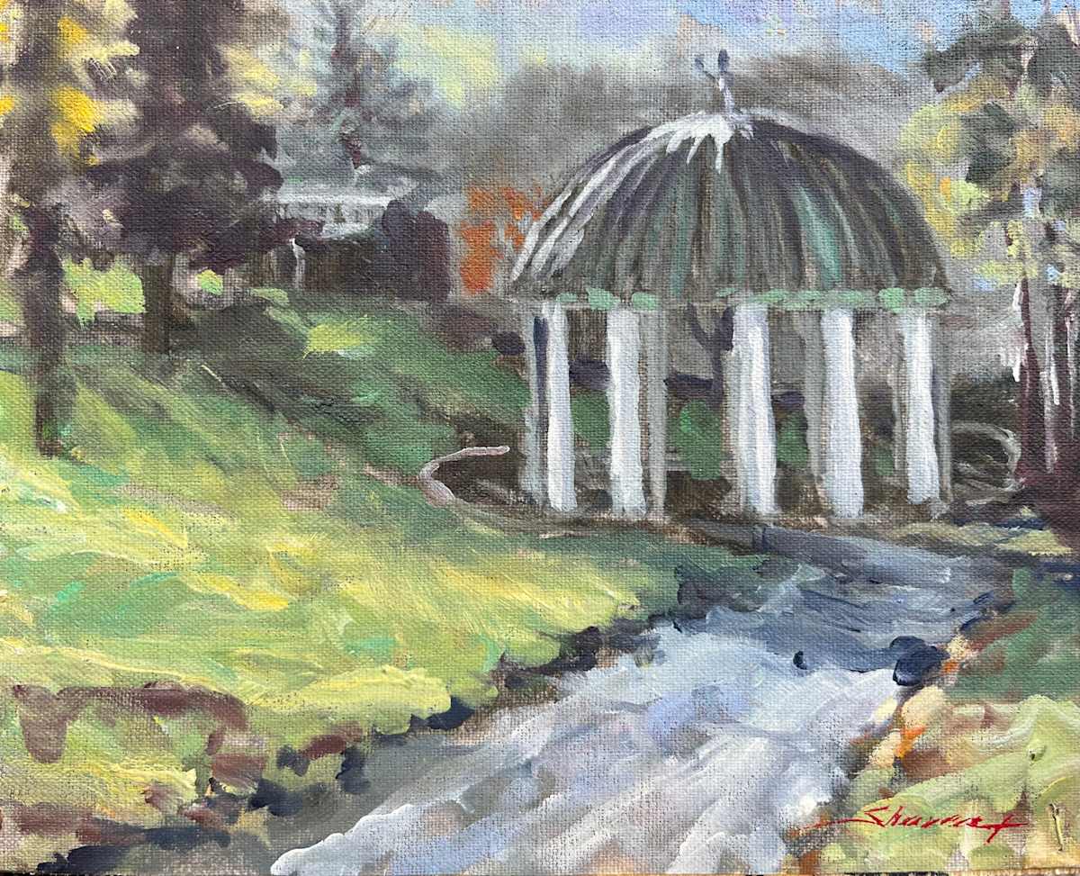 Plein Gazebo Greenbrier, VA by Sharon Rusch Shaver 