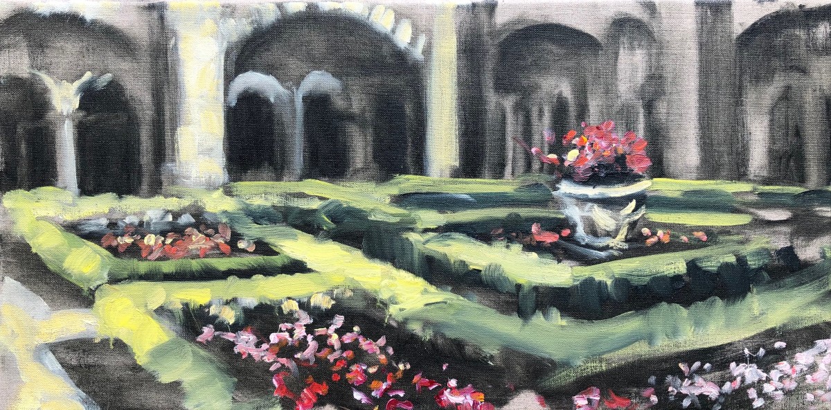 Plein Van Gogh Hospital by Sharon Rusch Shaver 