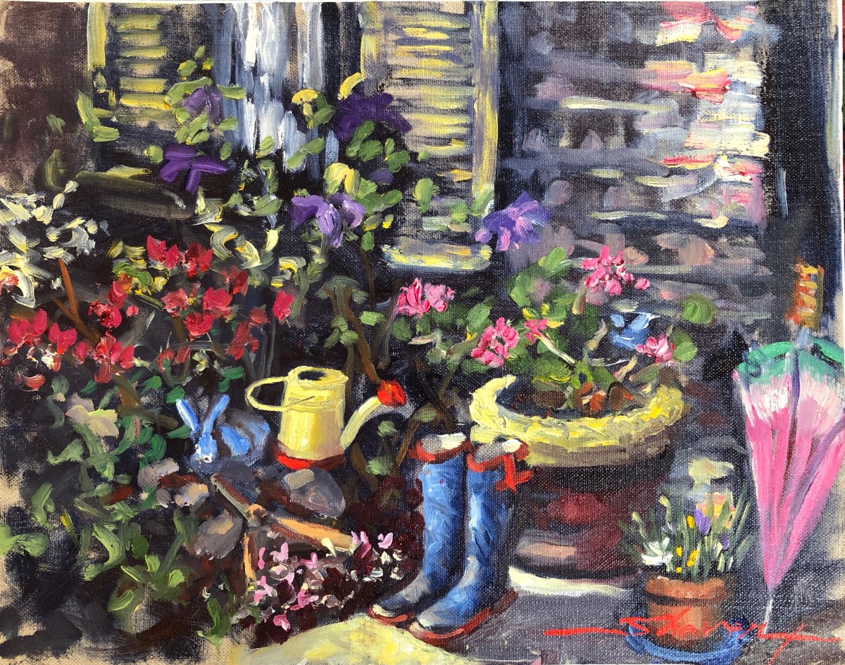 Plein Spring Greenhouse by Sharon Rusch Shaver 