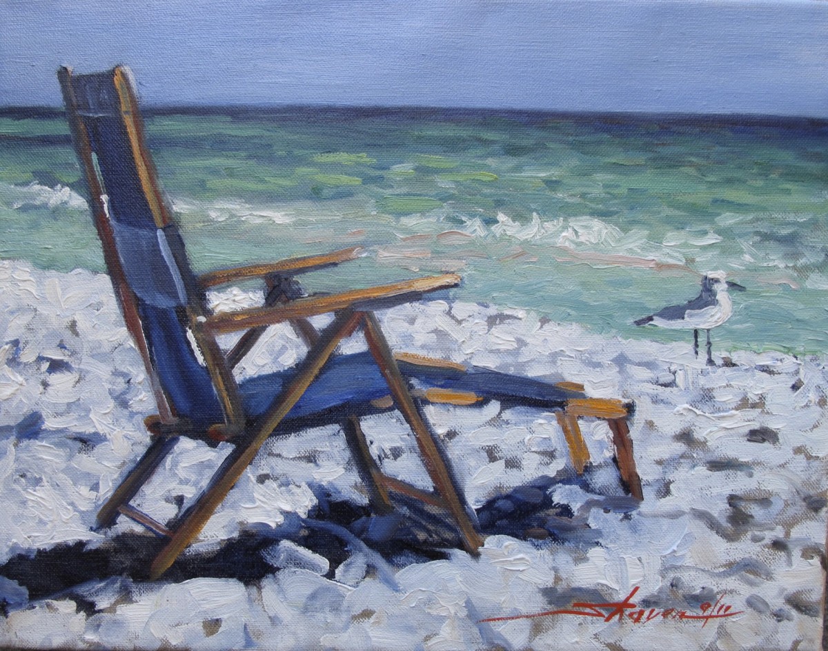 At the Beach by Sharon Rusch Shaver 