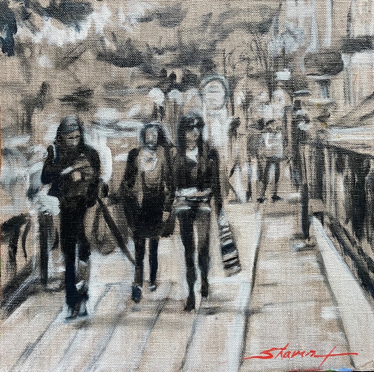 Paris Sketch by Sharon Rusch Shaver, Image 1.