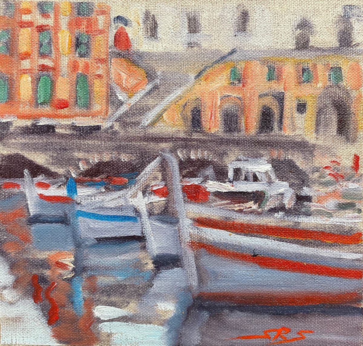 Cinque Terre Coast by Sharon Rusch Shaver 