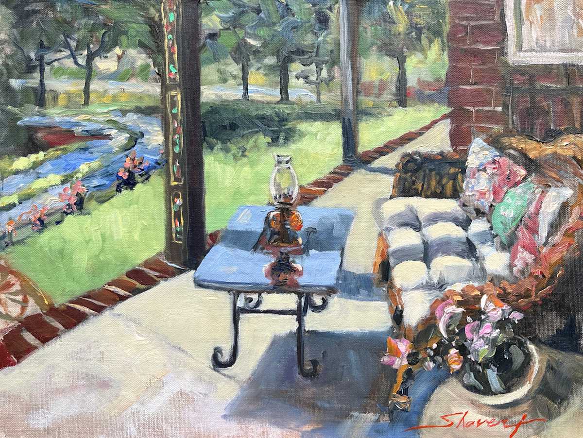 Plein Spring Porch by Sharon Rusch Shaver, Image 1.