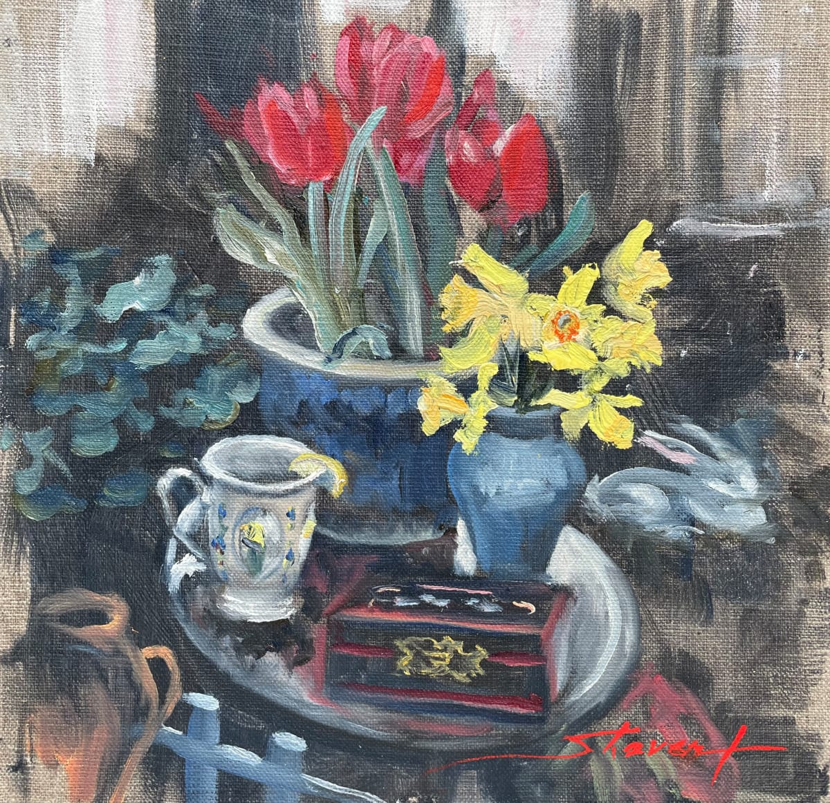 Plein Still Life by Sharon Rusch Shaver, Image 1.