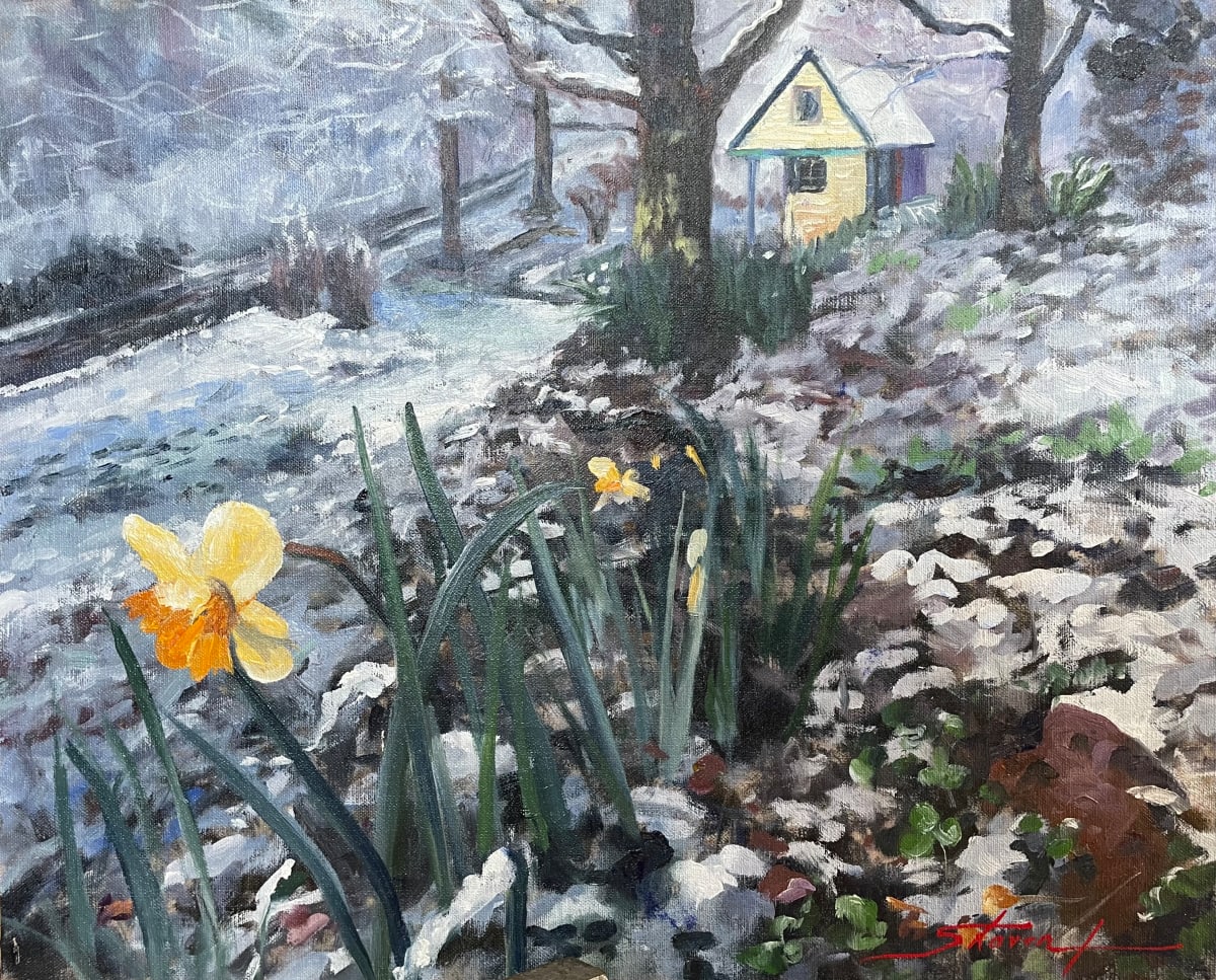 Forgotten Spring Snow by Sharon Rusch Shaver 