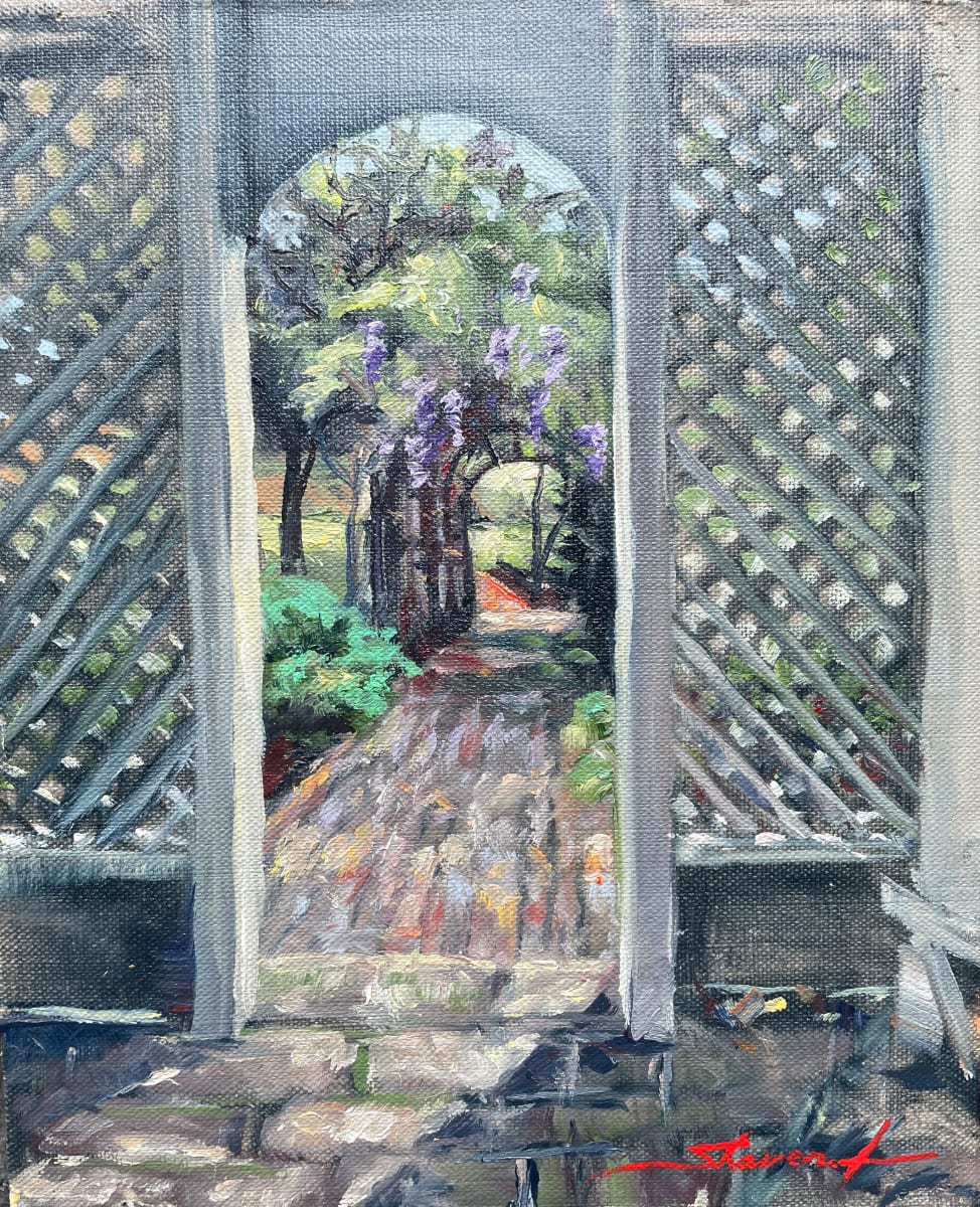 Plein Cragfont Gazebo View by Sharon Rusch Shaver 